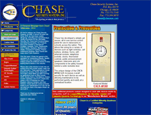 Tablet Screenshot of chasesec.com